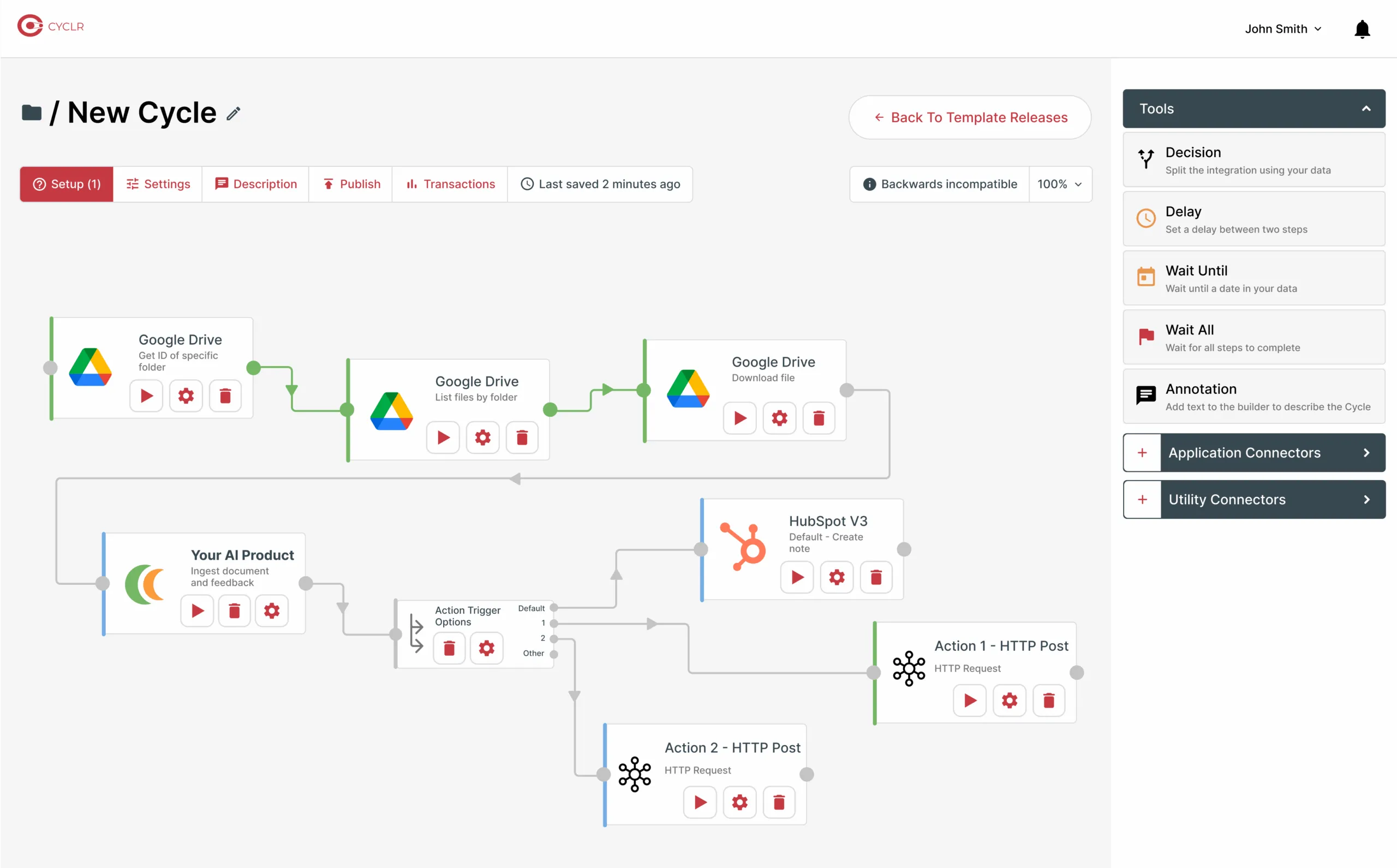 Cyclr Integration Builder