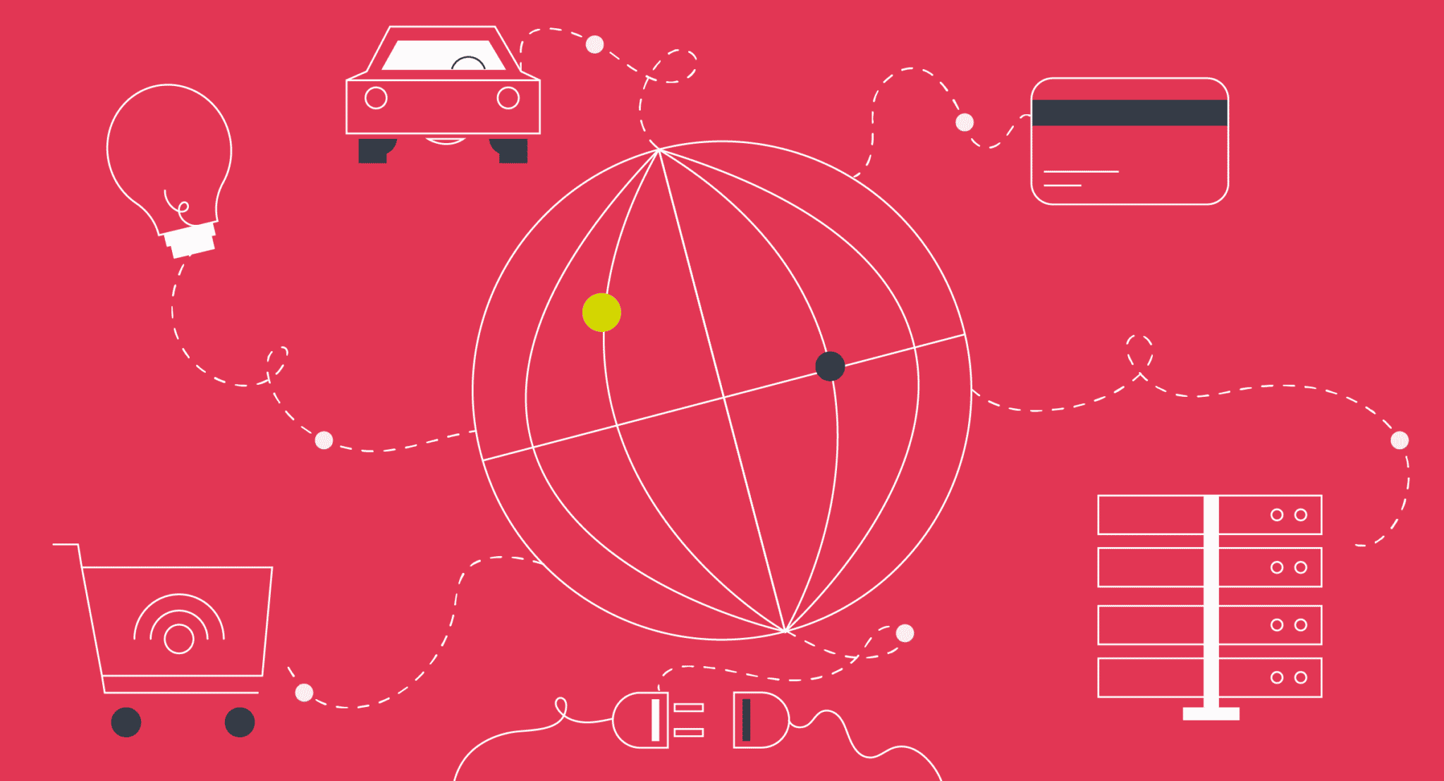 IoT devices connected via integration services