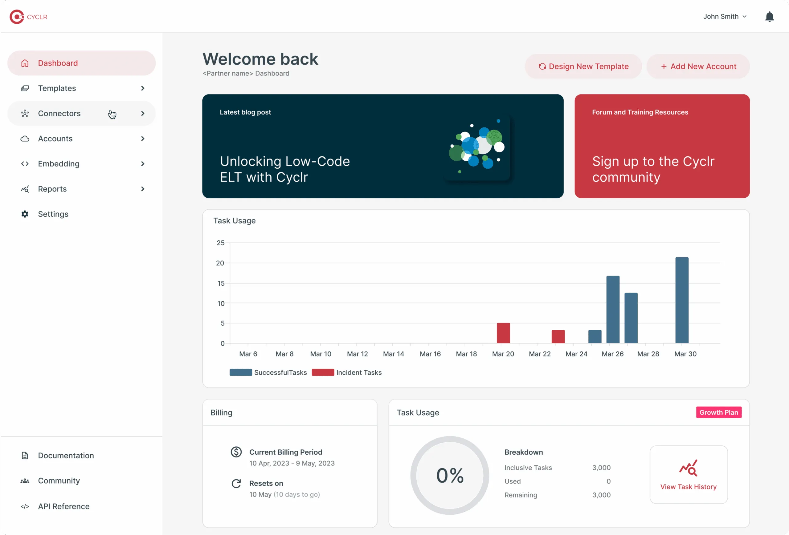 Cyclr Dashboard