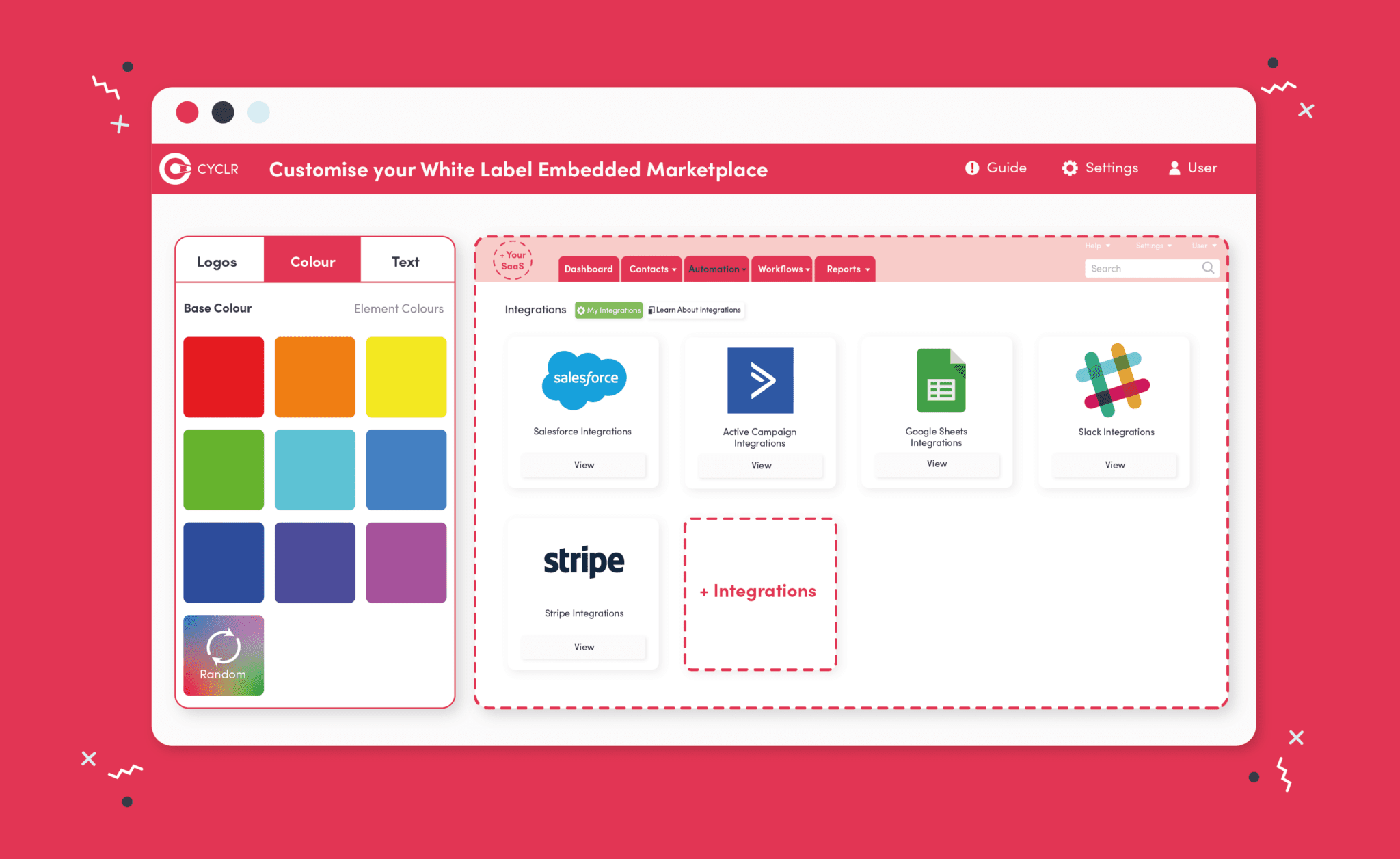White Label SaaS Interface