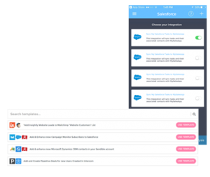 Integration Template Selector Layouts