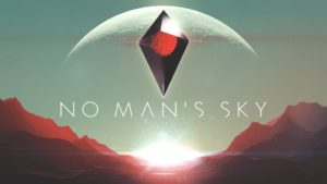 Sunrise with No Man's Sky logo