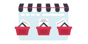 SaaS marketplace with baskets with their most popular attributes