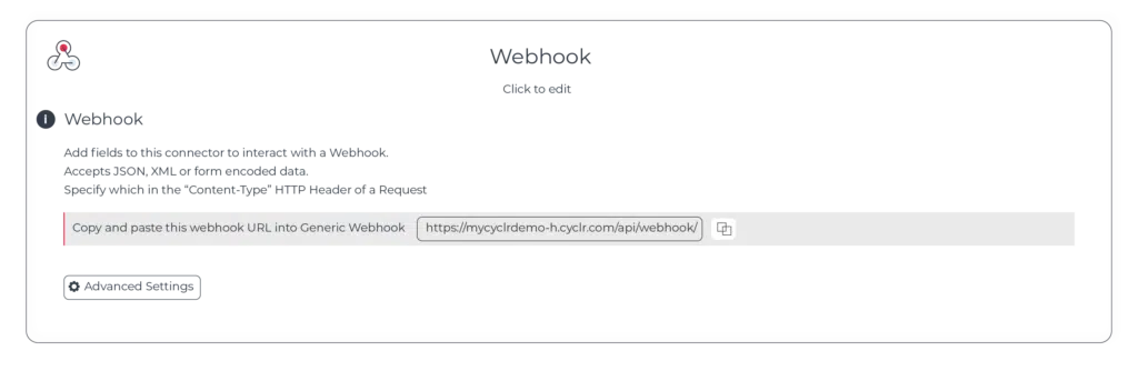 Generic Webhooks - Webhook Field Settings