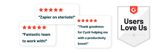 Cyclr G2 Users Love Us Reviews