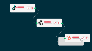 Integration workflow from embedded iPaaS report