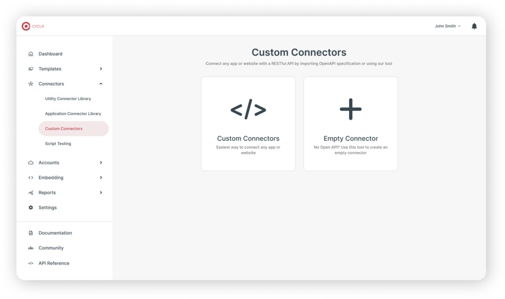 Custom Connectors - Empty State