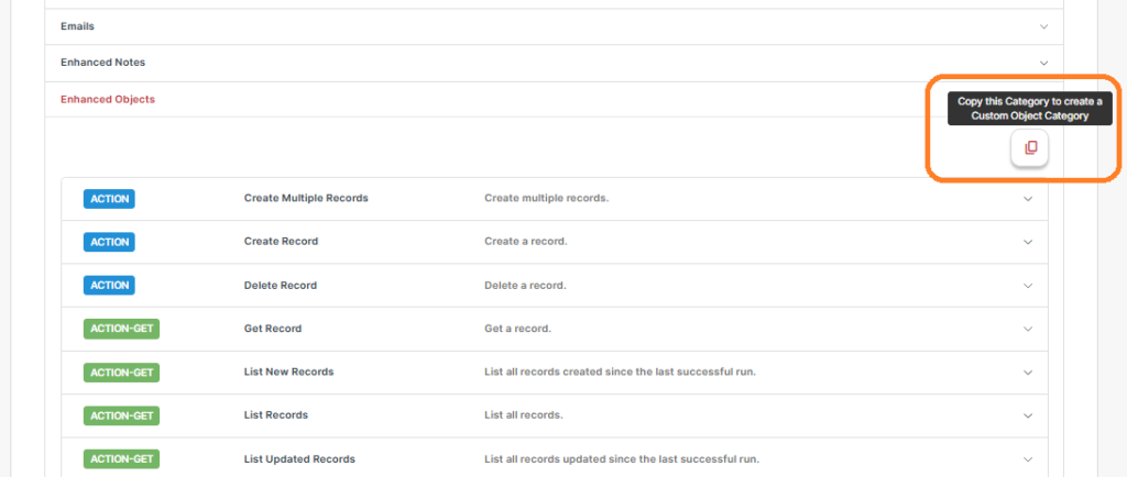 Custom Object Method Categories