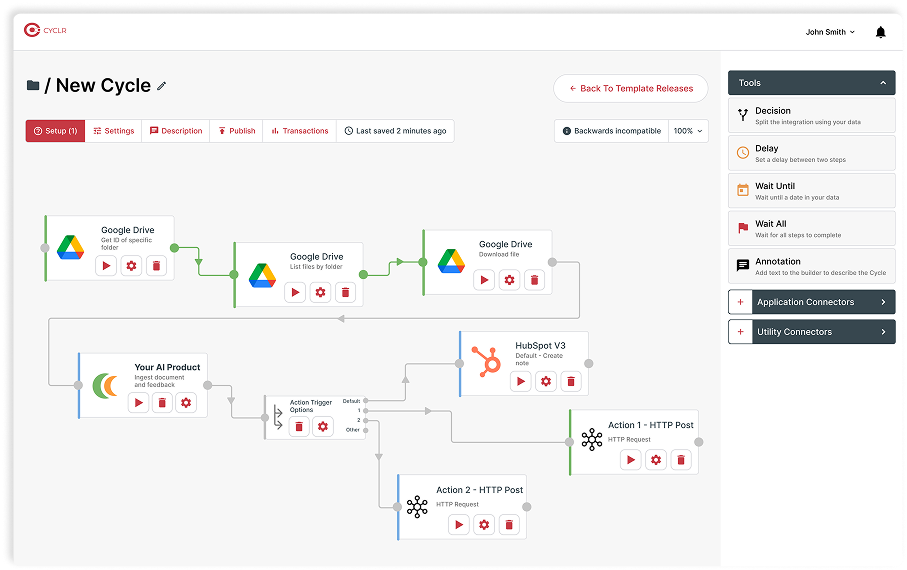 Cyclr Integration Builder