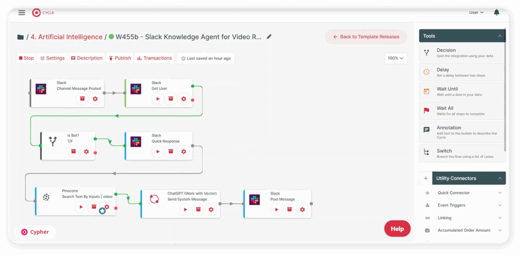 AI-orchestrated workflow