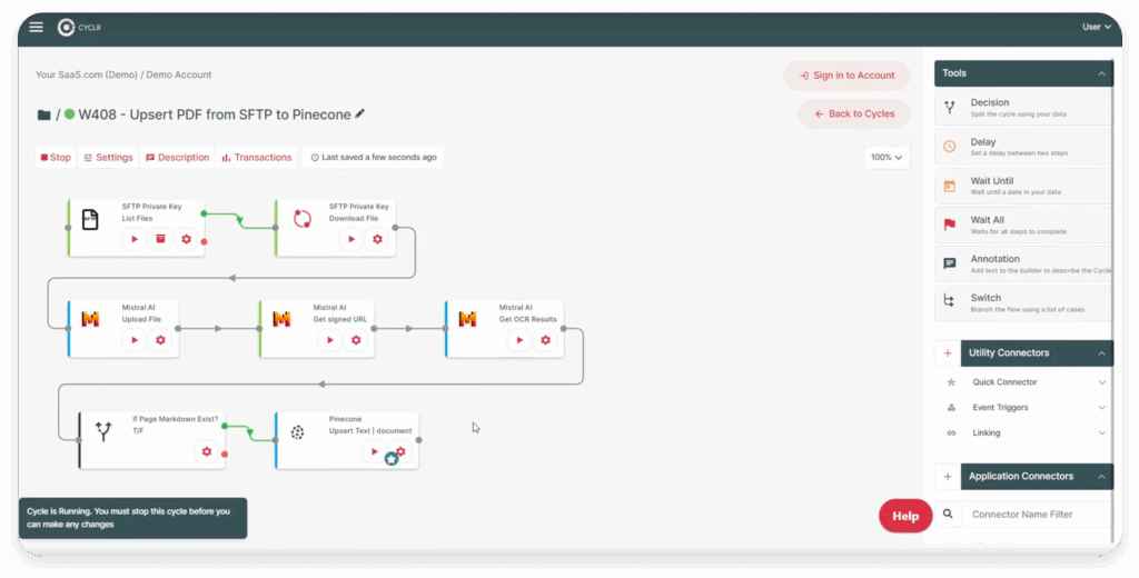 Vector Database Integration - Upsert PDF
