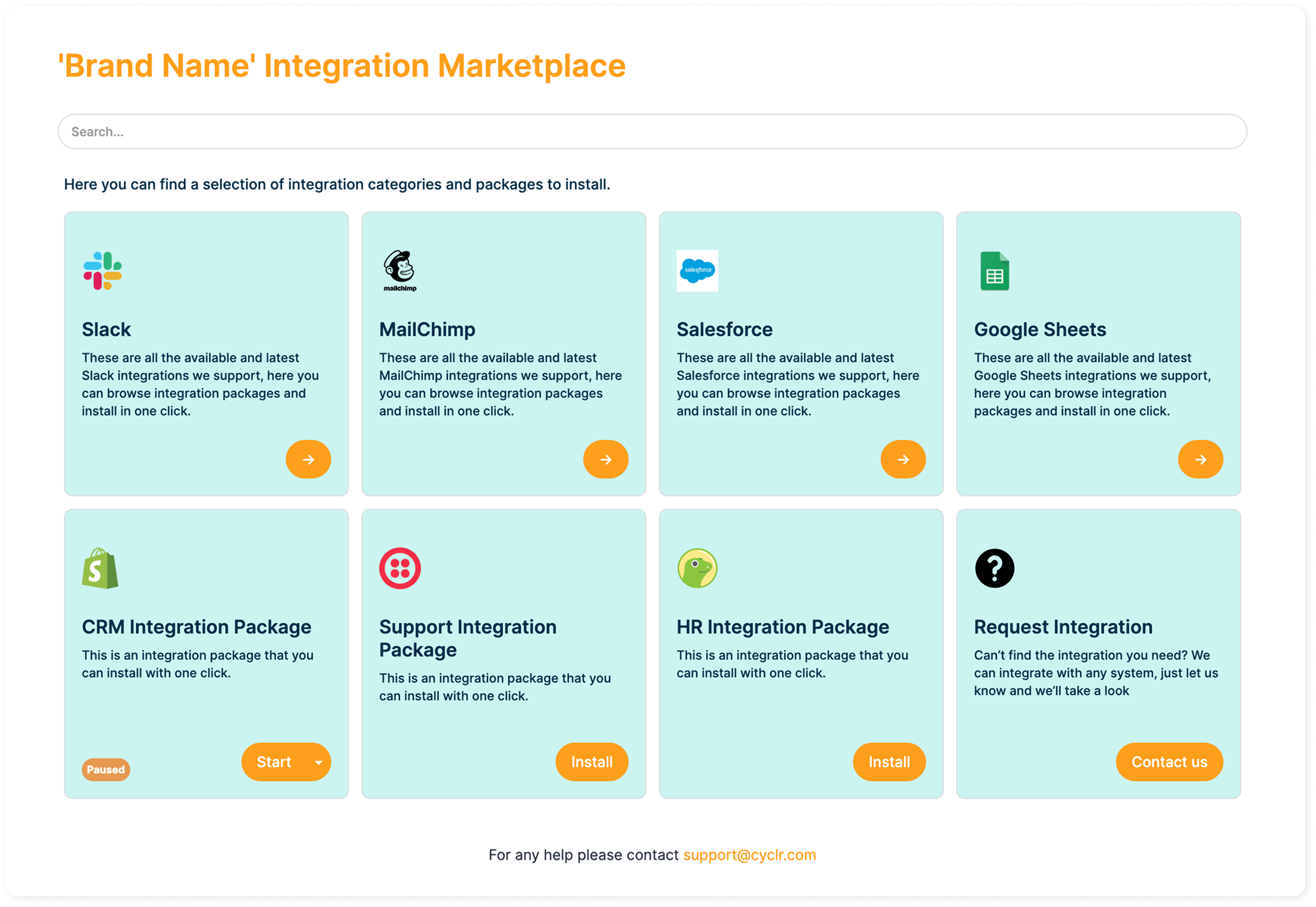 Embedded Marketplace - Cyclr